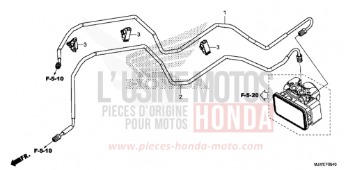 TUYAU DE FREIN CBR500RAJ de 2018